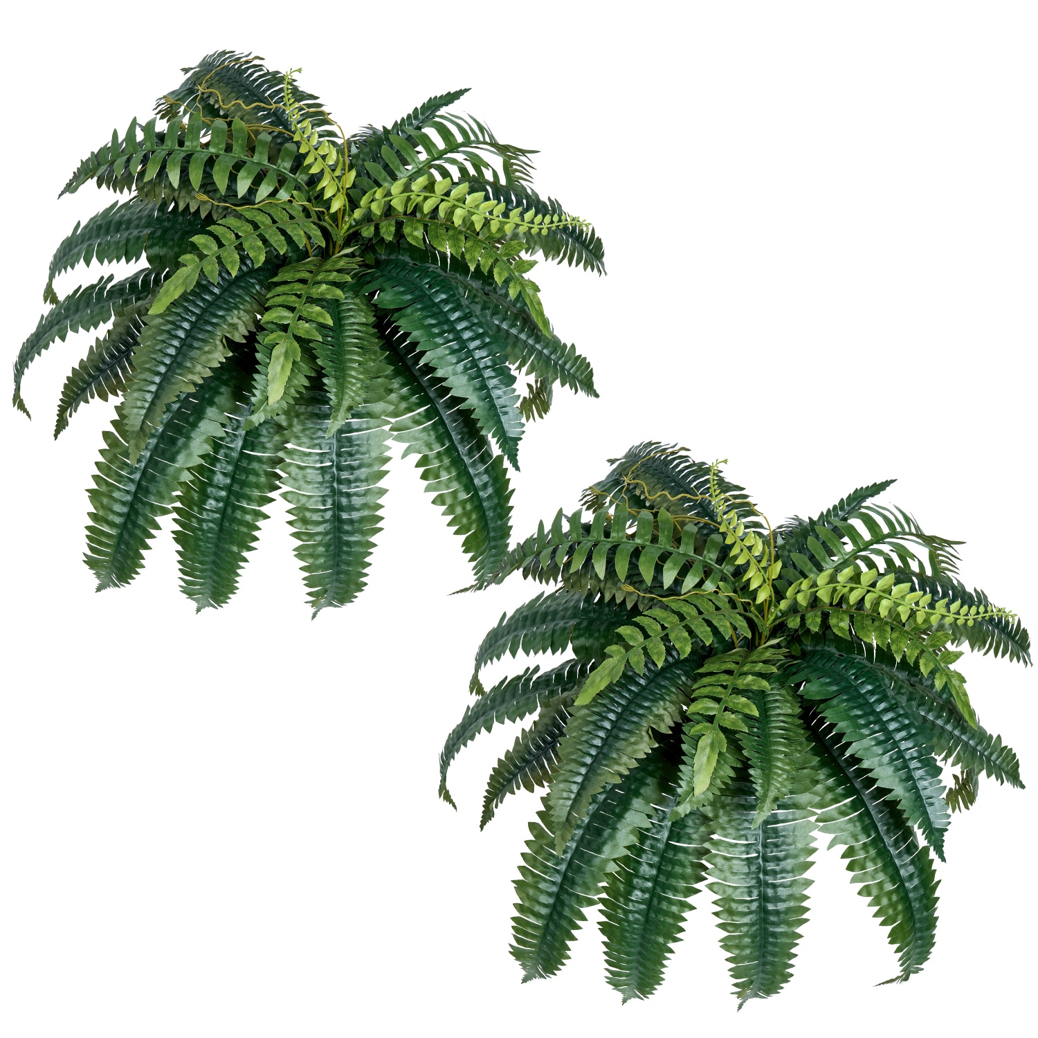 Artificial Boston Ferns Plastic Indoor Outdoor Decorative Plants_voghion.com